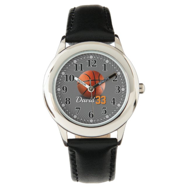 Basketball Player Number | Funny Personalizable Watch (Front)