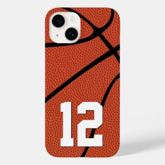 Basketball Player Number or Initials Custom Sports Case-Mate iPhone 14 Case
