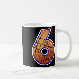 Basketball Player Number Six Coffee Mug