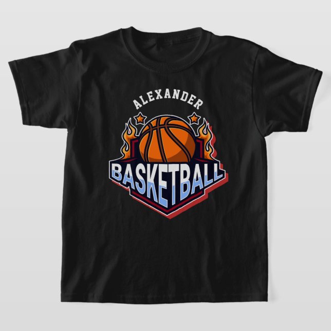 Basketball Player Personalize T-Shirt (Laydown)