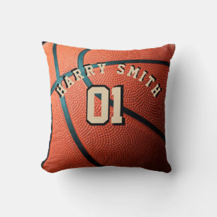 BASKETBALL PLAYER PERSONILISED THROW PILLOW