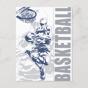 Basketball Player Postcard