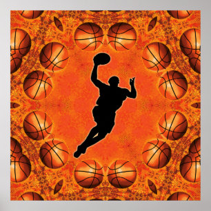 BASKETBALL PLAYER POSTER
