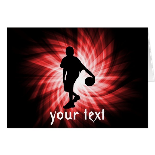 Basketball Player; Red (Front Horizontal)