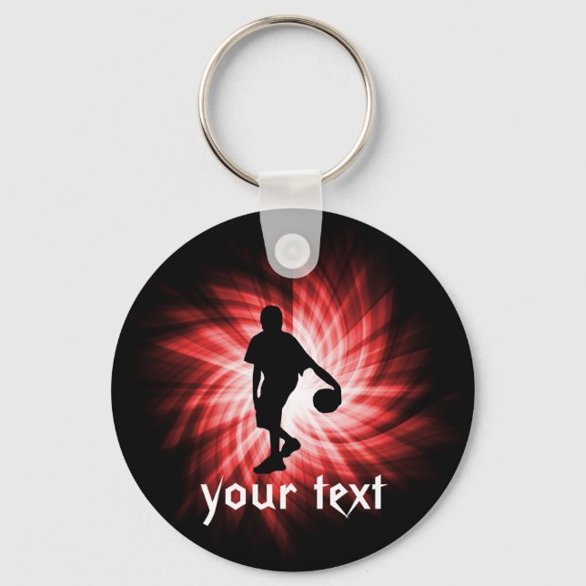 Basketball Player; Red Keychain (Front)