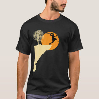 Basketball Player Retro Style Tree Vintage Basketb T-Shirt