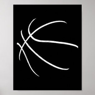 Basketball Player Silhouette Design  Poster