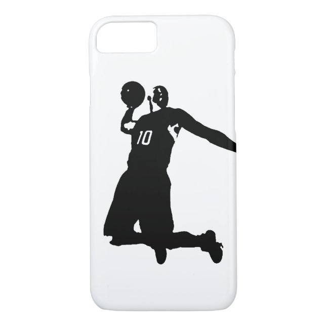 Basketball Player Silhouette iPhone 7 Case (Back)