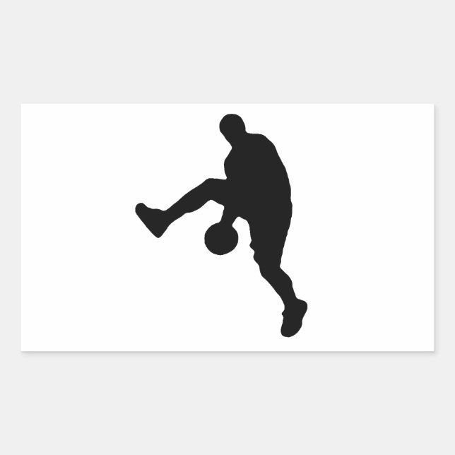 Basketball Player Silhouette Sticker (Front)