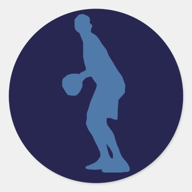 Basketball Player Silhouette Stickers (Front)