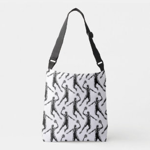Basketball Player Slam Dunk Dark Design Crossbody Bag