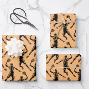 Basketball Player Slam Dunk Wrapping Paper Sheet