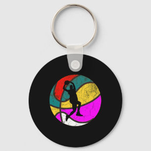 Basketball Player Vintage Retro Gift 1 Keychain