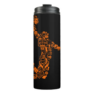 Basketball Player Vintage Sports Athlete Thermal Tumbler