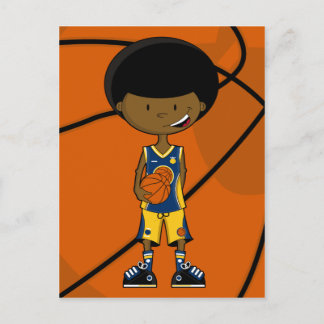 Basketball Player with Afro Postcard