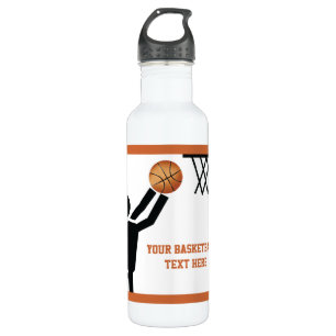 Basketball player with ball custom 710 ml water bottle