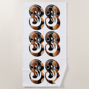 Basketball Players Number 33, Beach Towel