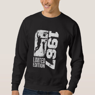Basketball-Players Vintage born 1967 Birthday Bask Sweatshirt