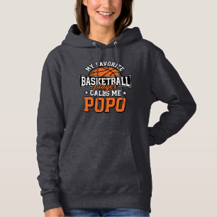 Basketball Popo Funny Vintage Sports Design_1 Hoodie