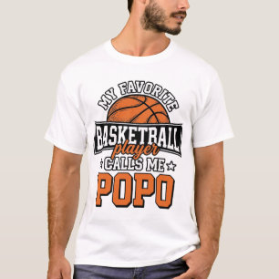 Basketball Popo Funny Vintage Sports Design_1 T-Shirt