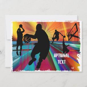 Basketball Pre Game Warmup - Customize Invitation