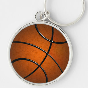 BasketBall Premium Round Keychain