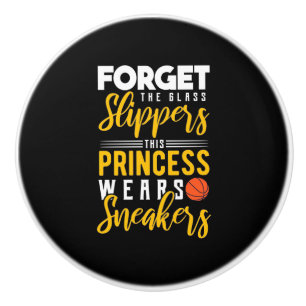 Basketball Princess Wears Sneakers Ceramic Knob