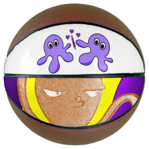 Basketball Purple Octopus