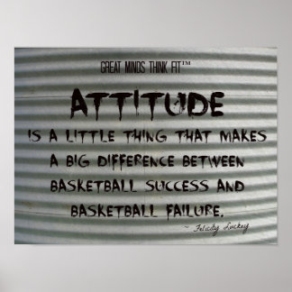 Basketball Quote Graffiti on Corrugated Iron 010 Poster