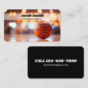 Basketball Referee Agent Business Card