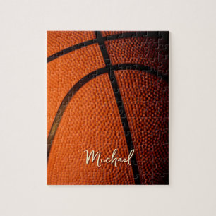 Basketball Replace Own Name Customizable Jigsaw Puzzle