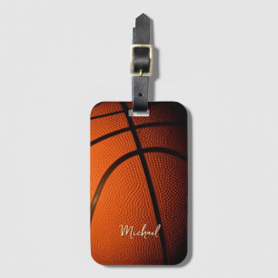 Basketball Replace Own Name Customizable Luggage Tag