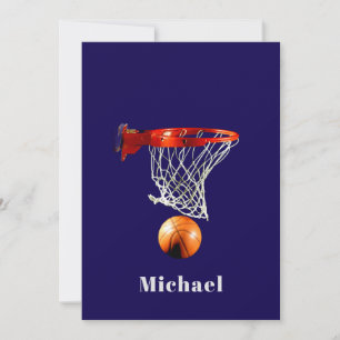 Basketball Replace with Your Name Card
