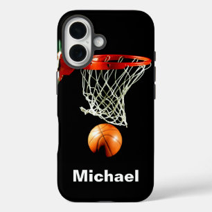 Basketball Replace with Your Name iPhone 16 Case