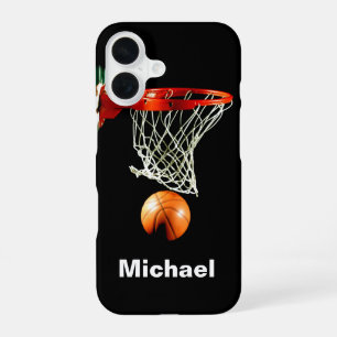 Basketball Replace with Your Name iPhone 16 Case