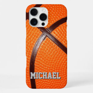 Basketball Replace with Your Name Text iPhone 16 Pro Max Case