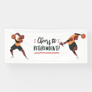 Basketball Retirement for player Party  Banner