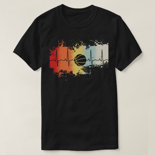 Basketball Retro Vintage T-Shirt (Design Front)