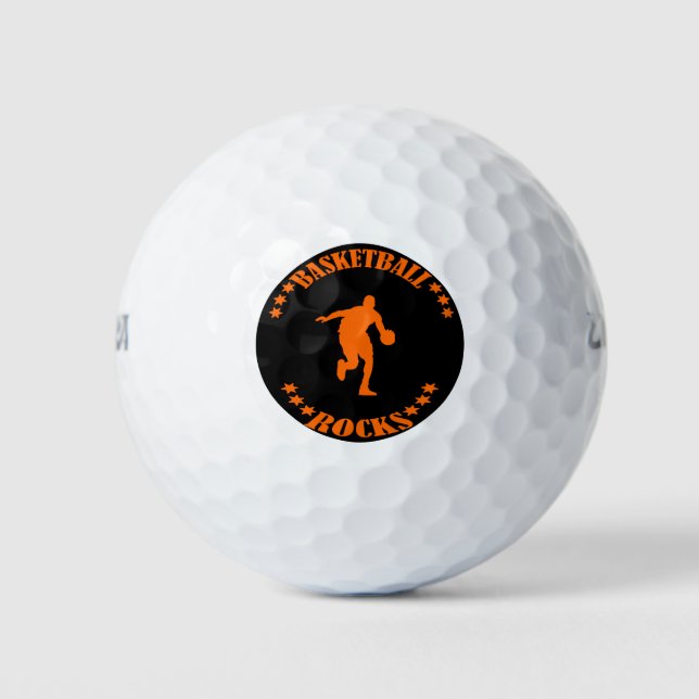 BASKETBALL ROCKS! GOLF BALLS (Front)
