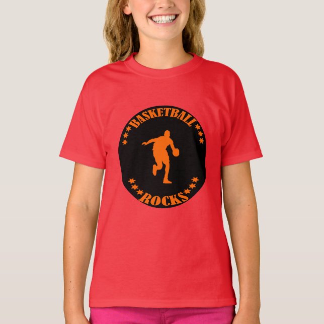 BASKETBALL ROCKS! T-Shirt (Front)