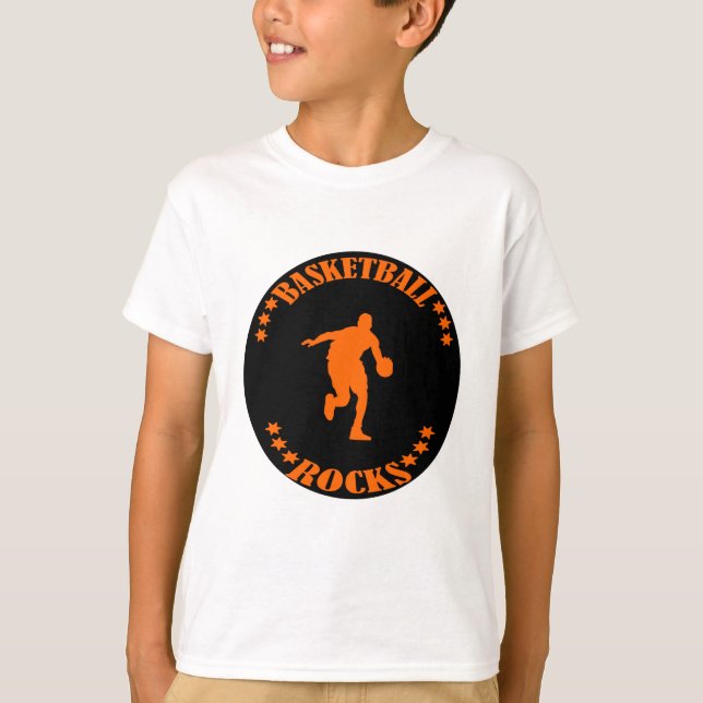 BASKETBALL ROCKS! T-Shirt (Front)