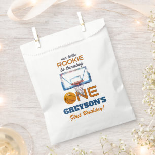 Basketball Rookie Of The Year First Birthday Favour Bag