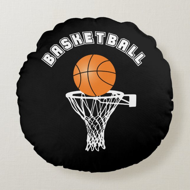 Basketball Round Pillow (Front)