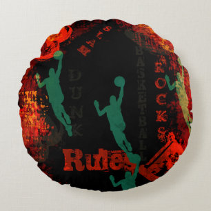 BASKETBALL ROUND PILLOW