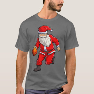 Basketball Santa Dribble Christmas Xmas Ball Sport T-Shirt