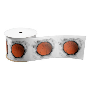 Basketball Satin Ribbon