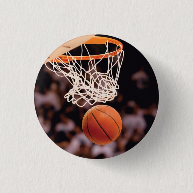Basketball Scoring 1 Inch Round Button (Front)