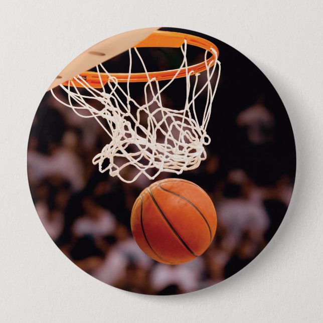 Basketball Scoring 4 Inch Round Button (Front)