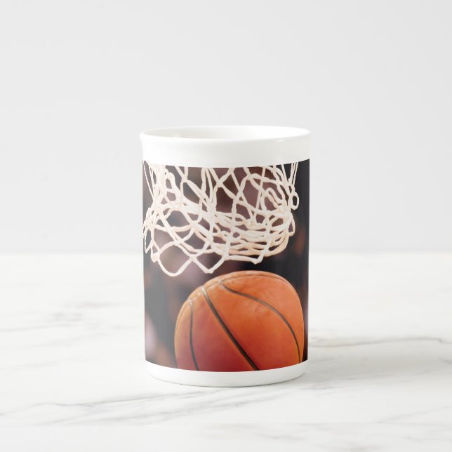 Basketball Scoring Bone China Mug (Front)