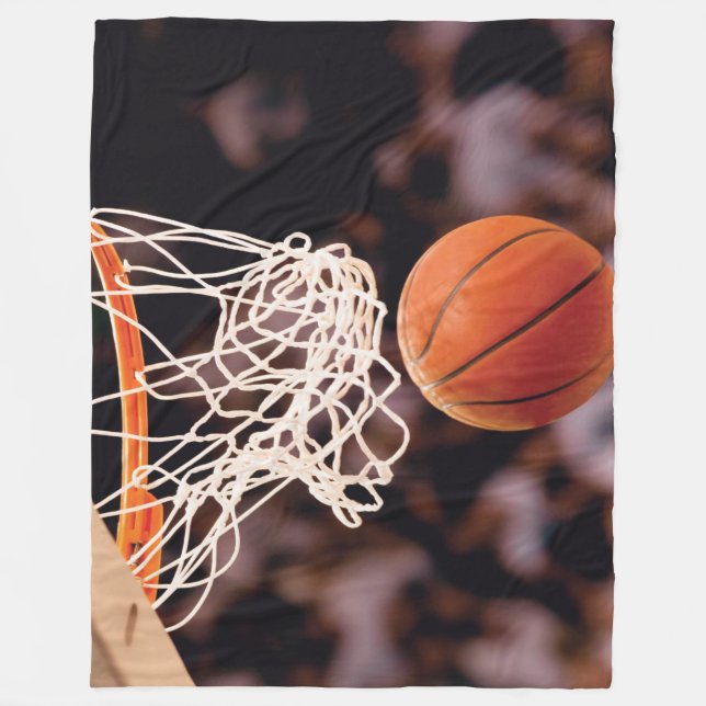 Basketball Scoring Fleece Blanket (Front)